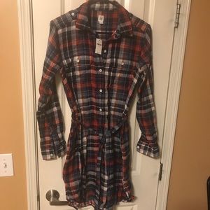 Gap plaid shirt dress
